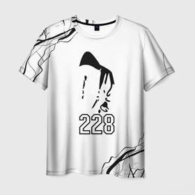 Мужская футболка 3D с принтом 228 rap в Курске, 100% полиэфир | прямой крой, круглый вырез горловины, длина до линии бедер | 228 | freestyle | hiphop | lematec | ls models | rap | riviera | togo | группа | реп 228