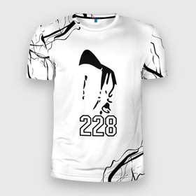 Мужская футболка 3D Slim с принтом 228 rap в Новосибирске, 100% полиэстер с улучшенными характеристиками | приталенный силуэт, круглая горловина, широкие плечи, сужается к линии бедра | 228 | freestyle | hiphop | lematec | ls models | rap | riviera | togo | группа | реп 228