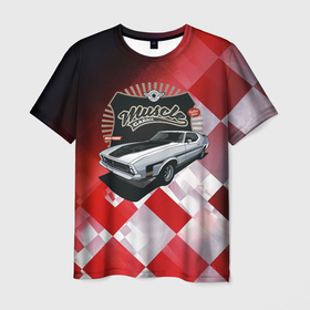 Мужская футболка 3D с принтом Ретро     Автомобиль в Тюмени, 100% полиэфир | прямой крой, круглый вырез горловины, длина до линии бедер | автомобиль | классика | ретро | ретро    автомобиль | старая | старое авто
