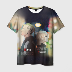 Мужская футболка 3D с принтом Токийские мстители   Майки и Дракен в Санкт-Петербурге, 100% полиэфир | прямой крой, круглый вырез горловины, длина до линии бедер | аниме | арт | банда | дракен | кэн | майки | мандзиро | мафия | мульфильм | сереал | токийские мстители