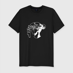 Мужская футболка хлопок Slim с принтом Античная Сейлор Мун , 92% хлопок, 8% лайкра | приталенный силуэт, круглый вырез ворота, длина до линии бедра, короткий рукав | anime | sailor moon | аниме | анимэ | луна | лунная призма | сейлор мун | сэйлор