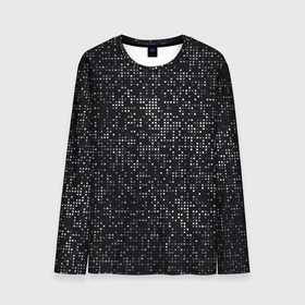 Мужской лонгслив 3D с принтом Пиксельный паттерн   Минимализм в Тюмени, 100% полиэстер | длинные рукава, круглый вырез горловины, полуприлегающий силуэт | abstraction | fashion | minimalism | pattern | pixel | абстракция | минимализм | мода | пиксель | узор