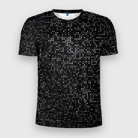 Мужская футболка 3D Slim с принтом Пиксельный паттерн   Минимализм в Петрозаводске, 100% полиэстер с улучшенными характеристиками | приталенный силуэт, круглая горловина, широкие плечи, сужается к линии бедра | abstraction | fashion | minimalism | pattern | pixel | абстракция | минимализм | мода | пиксель | узор
