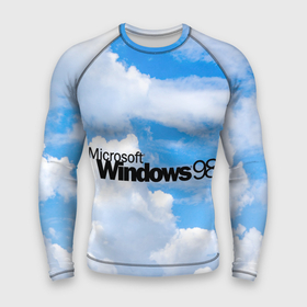 Мужской рашгард 3D с принтом Windows 98 3D в Белгороде,  |  | 3d футболка | windows | windows98 | олдскул | ретро