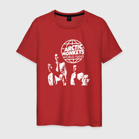 Мужская футболка хлопок с принтом Arctic Monkeys арктик манкис в Кировске, 100% хлопок | прямой крой, круглый вырез горловины, длина до линии бедер, слегка спущенное плечо. | arctic monkeys | arctic monkeys live | mardy bum | арктик манкис | арктические мартышки | рок
