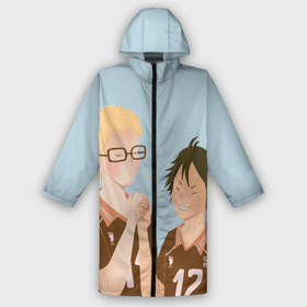 Дождевик унисекс 3D с принтом Кэй и Тадаши в городе Новоалтайск,  |  | anime | haikyuu | kei tsukishima | yamaguchi tadashi | аниме | анимэ | волейбол | кэй цукишима | тадаши ямагучи