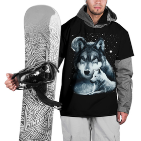 Накидка на куртку 3D с принтом Ночные Волки , 100% полиэстер |  | gray wolf | predato | the beast | volkolak | wolf | wolfhound | волк | волкодав | волколак | волчара | вурдалак | зверь | зов волка | морской волк | оборотень | оскал | рисунок волка | санитар леса | серый волк | хищник
