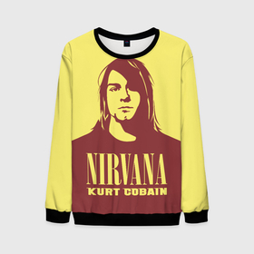 Мужской свитшот 3D с принтом Nirvana   (Kurt Cobain) в Петрозаводске, 100% полиэстер с мягким внутренним слоем | круглый вырез горловины, мягкая резинка на манжетах и поясе, свободная посадка по фигуре | anarchy | courtney love | kurt cobain | music | nirvana | punks not dead | rock music | анархия | гаражный рок | гитара | гранж | кортни лав | курт кобейн | металл | нирвана | панк рок | рок музыка | рок н ролл | рокер | трэш метал