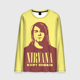 Мужской лонгслив 3D с принтом Nirvana   (Kurt Cobain) , 100% полиэстер | длинные рукава, круглый вырез горловины, полуприлегающий силуэт | anarchy | courtney love | kurt cobain | music | nirvana | punks not dead | rock music | анархия | гаражный рок | гитара | гранж | кортни лав | курт кобейн | металл | нирвана | панк рок | рок музыка | рок н ролл | рокер | трэш метал
