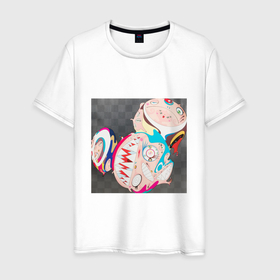 Мужская футболка хлопок с принтом Mood TM в Санкт-Петербурге, 100% хлопок | прямой крой, круглый вырез горловины, длина до линии бедер, слегка спущенное плечо. | art | artist | colors | flowers | japanart | takashi | искусство | картины | художник | цветы