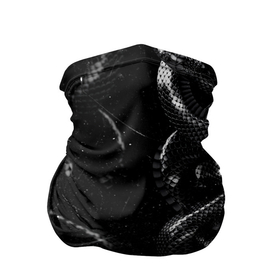 Бандана-труба 3D с принтом Змеиный Паттерн Snake Black , 100% полиэстер, ткань с особыми свойствами — Activecool | плотность 150‒180 г/м2; хорошо тянется, но сохраняет форму | Тематика изображения на принте: beast | black | cobra | glitch | grunge | snake | глитч | гранж | животные | зверь | змея | кобра | когти | полосы | потертости | текстура | узор | чб | чешуя