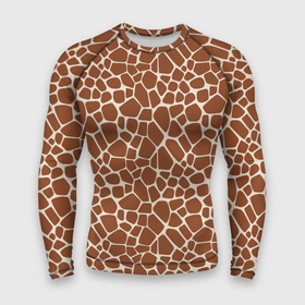 Мужской рашгард 3D с принтом Шкура Жирафа  (Giraffe) ,  |  | animals | giraffe | safari | zoo | африка | дикая природа | животные | жираф | звери | зоопарк | кожа жирафа | мода | мозаика | саванна | сафари