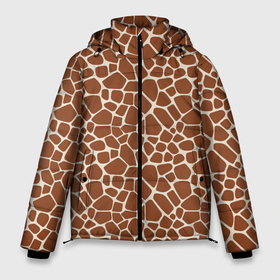 Мужская зимняя куртка 3D с принтом Шкура Жирафа   (Giraffe) в Кировске, верх — 100% полиэстер; подкладка — 100% полиэстер; утеплитель — 100% полиэстер | длина ниже бедра, свободный силуэт Оверсайз. Есть воротник-стойка, отстегивающийся капюшон и ветрозащитная планка. 

Боковые карманы с листочкой на кнопках и внутренний карман на молнии. | Тематика изображения на принте: animals | giraffe | safari | zoo | африка | дикая природа | животные | жираф | звери | зоопарк | кожа жирафа | мода | мозаика | саванна | сафари