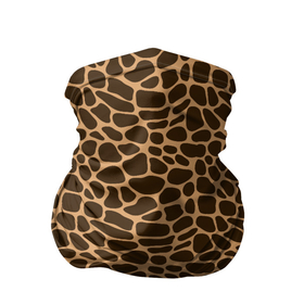 Бандана-труба 3D с принтом Пятна Шкуры Жирафа в Екатеринбурге, 100% полиэстер, ткань с особыми свойствами — Activecool | плотность 150‒180 г/м2; хорошо тянется, но сохраняет форму | animals | giraffe | safari | zoo | африка | дикая природа | животные | жираф | звери | зоопарк | кожа жирафа | мода | мозаика | пятна | саванна | сафари