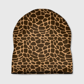 Шапка 3D с принтом Пятна Шкуры Жирафа в Екатеринбурге, 100% полиэстер | универсальный размер, печать по всей поверхности изделия | animals | giraffe | safari | zoo | африка | дикая природа | животные | жираф | звери | зоопарк | кожа жирафа | мода | мозаика | пятна | саванна | сафари