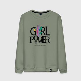 Мужской свитшот хлопок с принтом Girl power , 100% хлопок |  | Тематика изображения на принте: girl | power | девушкам | девушки | женщины | феминизм | феминистическое | фемка