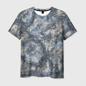 Мужская футболка 3D с принтом Камуфляж Паук Горы в Белгороде, 100% полиэфир | прямой крой, круглый вырез горловины, длина до линии бедер | горный | горы | камуфляж | маскировка | милитари | пиксельный