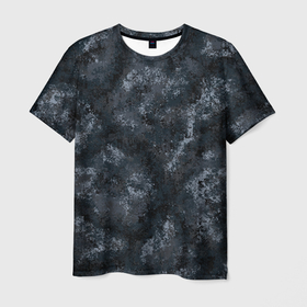 Мужская футболка 3D с принтом Камуфляж Паук Ночь в Новосибирске, 100% полиэфир | прямой крой, круглый вырез горловины, длина до линии бедер | Тематика изображения на принте: камуфляж | маскировка | милитари | ночной | ночь | пиксельный