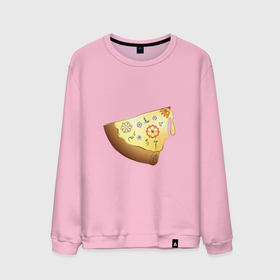 Мужской свитшот хлопок с принтом Пицца в стиле стимпанк в Курске, 100% хлопок |  | болты | гайки | пицца | стимпанк | шестернки