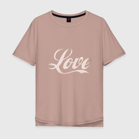 Мужская футболка хлопок Oversize с принтом Любовь   Love в Кировске, 100% хлопок | свободный крой, круглый ворот, “спинка” длиннее передней части | heart | love | любимый | люблю | любовь | свадьба | сердечко | сердце