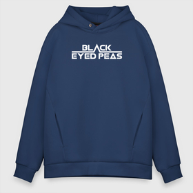 Мужское худи Oversize хлопок с принтом Black Eyed Peas. в Екатеринбурге, френч-терри — 70% хлопок, 30% полиэстер. Мягкий теплый начес внутри —100% хлопок | боковые карманы, эластичные манжеты и нижняя кромка, капюшон на магнитной кнопке | black | black eyed peas | eyed | music | peas | pop