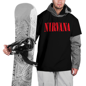 Накидка на куртку 3D с принтом Nirvana in Red в Санкт-Петербурге, 100% полиэстер |  | 90 | batman | grunge | kurt cobain | nirvana | rock | бетмен | бэтмен | гранж | курт кобейн | музыка | нирвана | рок