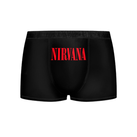 Мужские трусы 3D с принтом Nirvana in Red в Белгороде, 50% хлопок, 50% полиэстер | классическая посадка, на поясе мягкая тканевая резинка | 90 | batman | grunge | kurt cobain | nirvana | rock | бетмен | бэтмен | гранж | курт кобейн | музыка | нирвана | рок