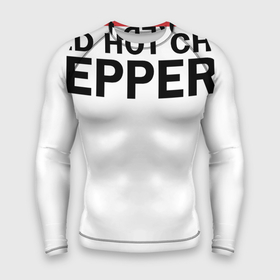 Мужской рашгард 3D с принтом Red Hot Chili Peppers с половиной лого в Курске,  |  | red hot chili peppers | rhcp | группа | музыка | перцы | рок