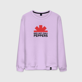 Мужской свитшот хлопок с принтом Red Hot Chili Peppers с половиной лого в Екатеринбурге, 100% хлопок |  | red hot chili peppers | rhcp | группа | музыка | перцы | рок