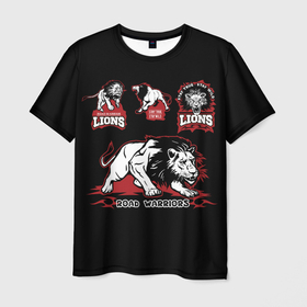 Мужская футболка 3D с принтом Дикий Лев (Wild Lion) в Курске, 100% полиэфир | прямой крой, круглый вырез горловины, длина до линии бедер | king of beasts | lion | lion king | predator | the beast | zodiac leo | африка | грива | дикая кошка | животное | зверь | зодиак лев | король лев | кот | лев | львёнок | львица | оскал | прайд | саванна | самец | сафари | симба