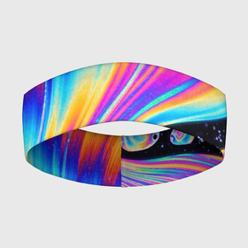 Повязка на голову 3D с принтом КИСЛОТНЫЙ УЗОР в Екатеринбурге,  |  | raibow | абстракция | галлюциногены | кислота | кислотные | краска | подтеки | психоделика | текстура | яркий