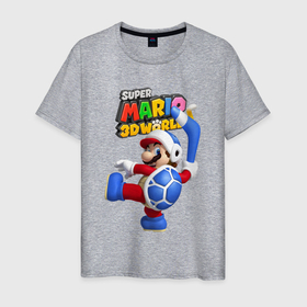 Мужская футболка хлопок с принтом Super Mario 3D World   Boomerang в Тюмени, 100% хлопок | прямой крой, круглый вырез горловины, длина до линии бедер, слегка спущенное плечо. | boomerang | dude | eyes | moustache | super mario | video game | бумеранг | видеоигра | глаза | супер марио | усы | чувак