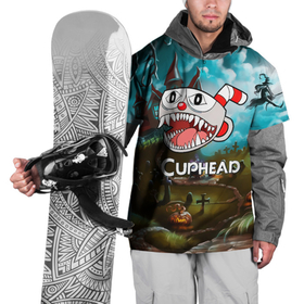 Накидка на куртку 3D с принтом Cuphead Zombie , 100% полиэстер |  | Тематика изображения на принте: cuphead | cupheadshow | игра чашки | капхед | капхэд | нетфликс | чашечки | чашка | чашки | шоу | шоу чашечка