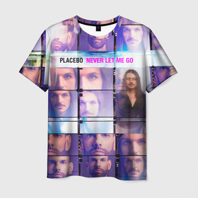 Мужская футболка 3D с принтом Placebo   экраны в Тюмени, 100% полиэфир | прямой крой, круглый вырез горловины, длина до линии бедер | handeyework | placebo | rock | зима | лето | музыка | осень | плацебо | рок