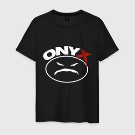 Мужская футболка хлопок с принтом Onyх , 100% хлопок | прямой крой, круглый вырез горловины, длина до линии бедер, слегка спущенное плечо. | angry | bad | blood | onyx | smile | злой | кровь | оникс | смайл