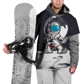 Накидка на куртку 3D с принтом космонавт    каратист в Кировске, 100% полиэстер |  | астрология | карате | каратист | космический | космонавт | космос