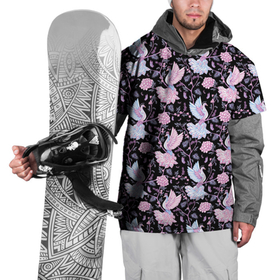 Накидка на куртку 3D с принтом Дивные Птицы (паттерн) в Курске, 100% полиэстер |  | pattern | дивный | диковинный | красивый | неземной | птица | райский | цветы