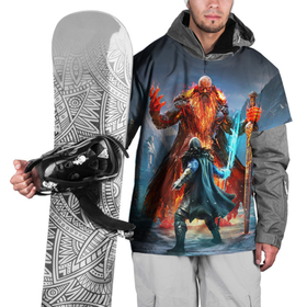Накидка на куртку 3D с принтом Assassins Creed Valhalla   Ассасинс Крид , 100% полиэстер |  | creed | viking | асасинс | ассасина | викинг | кредо