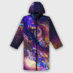 Дождевик унисекс 3D с принтом Neon space pattern 3022 в городе Новоалтайск,  |  | abstraction | color | neon | space | абстракция | космос | неон | цвет