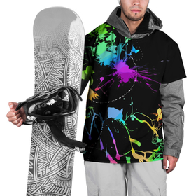 Накидка на куртку 3D с принтом Neon vanguard fashion pattern в Тюмени, 100% полиэстер |  | abstraction | color | fashion | pattern | vanguard | абстракция | авангард | мода | узор | цвет