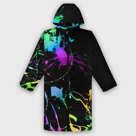 Дождевик унисекс 3D с принтом Neon vanguard fashion pattern в Ухте,  |  | abstraction | color | fashion | pattern | vanguard | абстракция | авангард | мода | узор | цвет