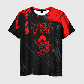 Мужская футболка 3D с принтом cannibal corpse потеки крови в Курске, 100% полиэфир | прямой крой, круглый вырез горловины, длина до линии бедер | cannibal corpse | death metal | metal | metal blade records | mutilated | металл рок | рок | труп каннибала