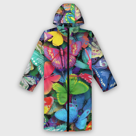 Дождевик унисекс 3D с принтом Стая бабочек  Pattern в городе Новоалтайск,  |  | butterfly | color | pattern | wings | бабочка | крылья | узор | цвет