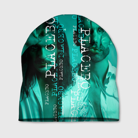 Шапка 3D с принтом placebo   turquoise в Кировске, 100% полиэстер | универсальный размер, печать по всей поверхности изделия | handeyework | music | placebo | арт | безумные | бирюза | весна | зима | кислота | лето | мальчики | мужики | музыка | осень | плацебо | рок | синие