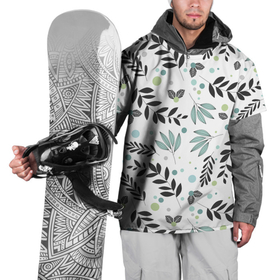 Накидка на куртку 3D с принтом Ботанический паттерн с листочками в Белгороде, 100% полиэстер |  | Тематика изображения на принте: ботаника | ботанический | листья | паттерн | растение | растения | узор | универсальный | ягоды