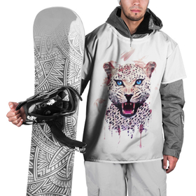 Накидка на куртку 3D с принтом Звездный гепард , 100% полиэстер |  | гепард | дикая кошка | кошка | крупная кошка | оскал