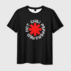 Мужская футболка 3D с принтом Red Hot Chili Peppers | Rough Logo в Новосибирске, 100% полиэфир | прямой крой, круглый вырез горловины, длина до линии бедер | anthony | balzari | by | californication | chili | flea | freaky | frusciante | getaway | hot | im | john | kiedis | logo | love | michael | pepper | peppers | red | rough | styley | the | unlimited | way | with | you | бальзари | горячий | джон |