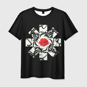 Мужская футболка 3D с принтом RHCP Logo | Red Rose в Тюмени, 100% полиэфир | прямой крой, круглый вырез горловины, длина до линии бедер | Тематика изображения на принте: by | californication | chili | flea | frusciante | getaway | hot | im | john | logo | love | pepper | peppers | red | rose | rough | the | unlimited | way | with | you | бальзари | горячий | джон | красная | красный | майкл | перец | роза | смит |