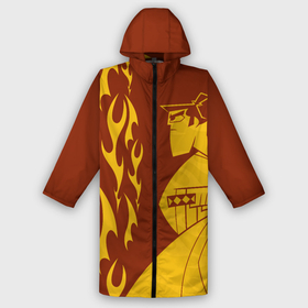 Дождевик унисекс 3D с принтом Fire Samurai Jack в Ухте,  |  | aku | animated series | cn_3138411_006275 | demon | jack | mult | samurai | samurai jack | shtatcn | the samurai | аку | демон | джек | мульт | мультик | мультфильм | самурай | самурай джек