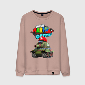 Мужской свитшот хлопок с принтом Tank   Super Mario Odyssey в Курске, 100% хлопок |  | Тематика изображения на принте: eyes | moustache | super mario | tank | video game | видеоигра | глаза | супер марио | танк | усы